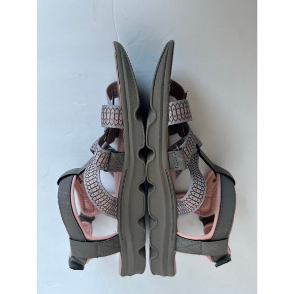 JSport by Jambu Kaia Pink and Gray Adjustable Strappy Casual Comfort Sandals 7M - Picture 6 of 11